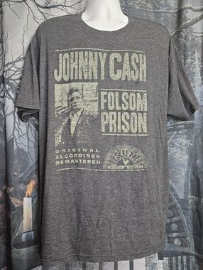 Johnny Cash Folsom Prison Graphic Tee - Gray